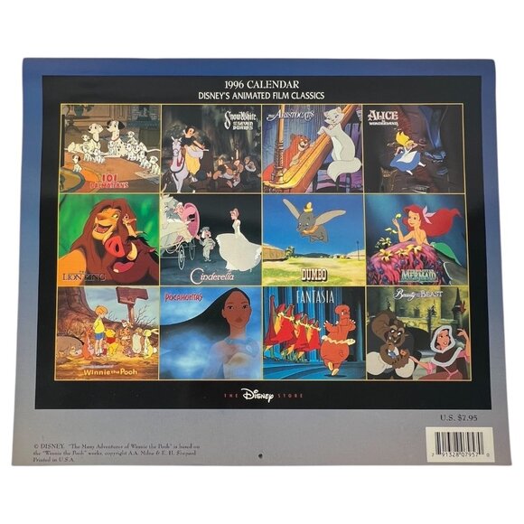 4 Vintage Disney Mickey Mouse Wall Calendars 1995 1996 1997 1998 Unused Large - Picture 7 of 12